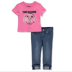 True Religion Girl's Glitter Streaks 2-Piece Set